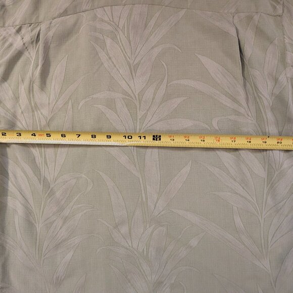 Tommy Bahama Hawaiian Shirt Mens Med Silk Green Button Bamboo Tropical Beach - Picture 7 of 7